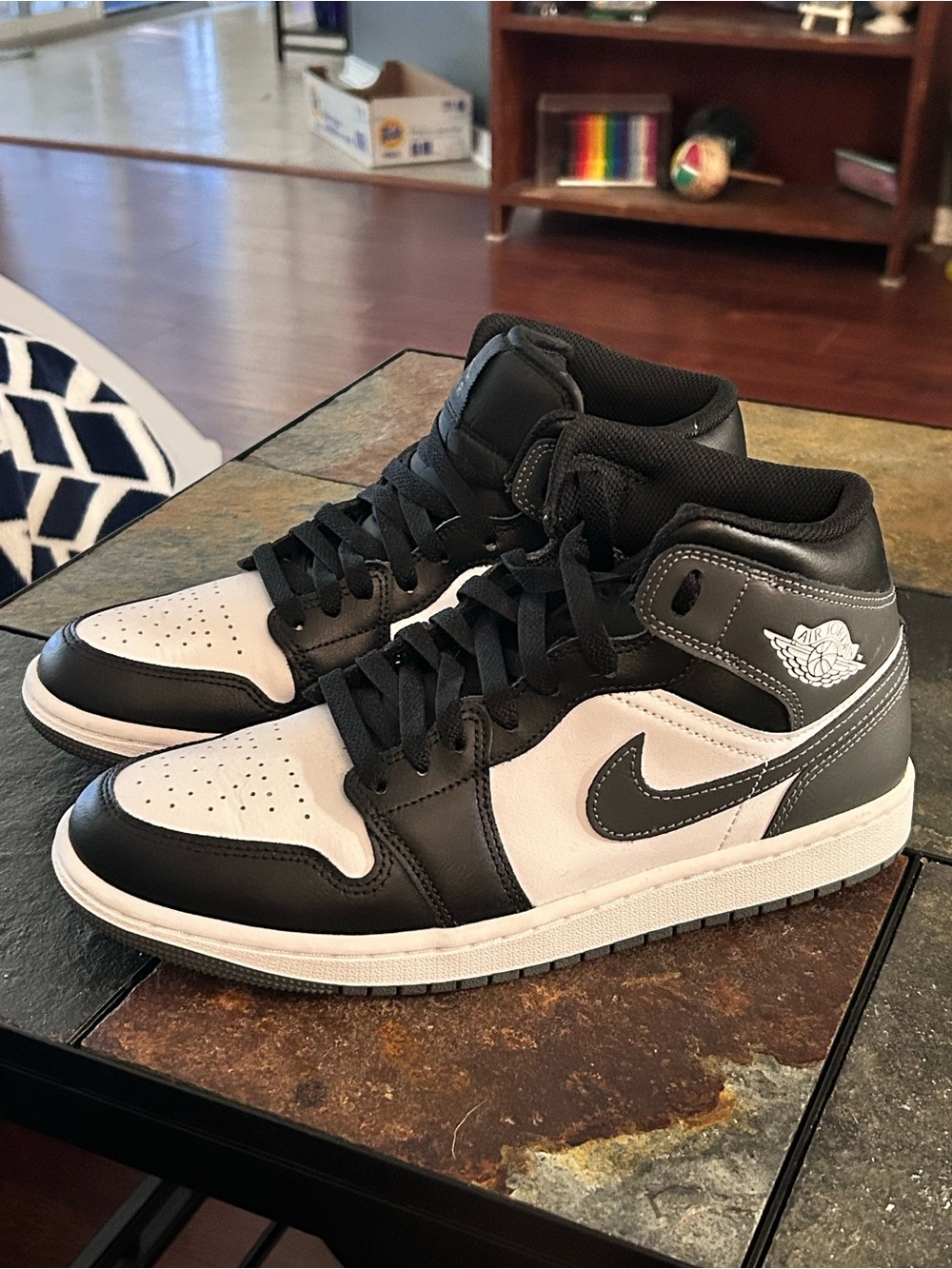 Nike Air Jordan 1’s Mid Shoe Size 8.5 Black / Iron Grey